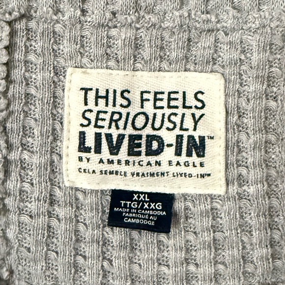 Gray V-Neck Women's Sweater - Picture 3 of 4